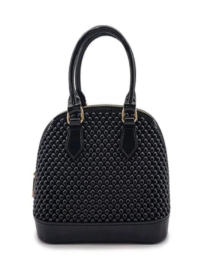 CoolKraft Designer Dome Handbag Sling Bag, Crossbody Bag with Chain Strap for Women (Black) - Image 1